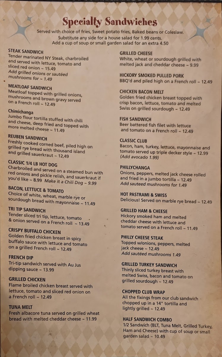 Sixth Street Diner Menu - Image 5